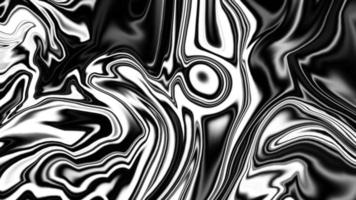 fondo líquido satinado negro. patrón abstracto de arte digital. diseño abstracto de primer plano de metal líquido. textura suave y elegante de satén negro. lujoso diseño de fondo de mármol. foto