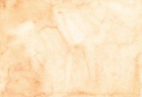 Watercolor light peach color background texture. Aquarelle abstract pastel orange backdrop. photo