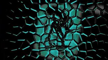 Abstract Split Cracked Surface Background Digital Rendering photo
