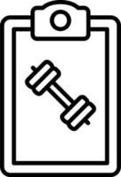 Exercise schedule Vector Icon