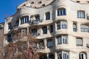 Pedrera building in the city of Barcelona photo