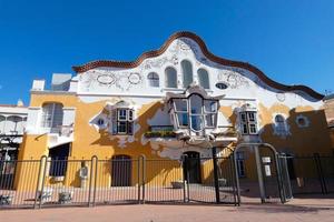 arquitectura, modernista estilo, lata negro, por jose maria jujol giberto sant joan a pesar de, foto