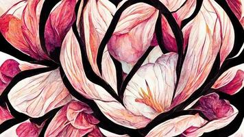 abstract flowers. Abstract illustration art photo