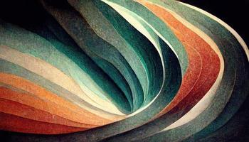 Horizontal colorful circle abstract wave illustration design photo