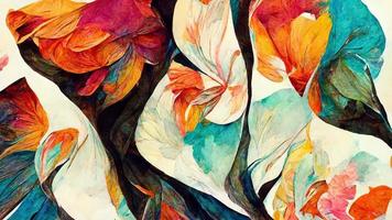 abstract flowers. Abstract illustration art photo