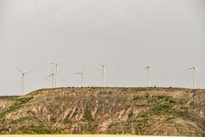 Tall wind turbines photo