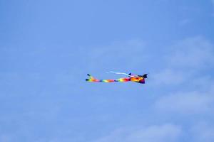 Colorful flying kite photo