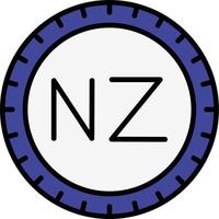 New Zealand Dial code Vector Icon