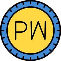 Palau Dial code Vector Icon