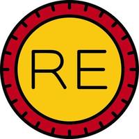 Reunion Island Dial code Vector Icon