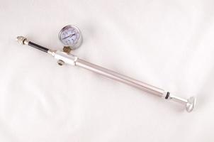 Metallic Bicycle Hand Pump with Manometer photo