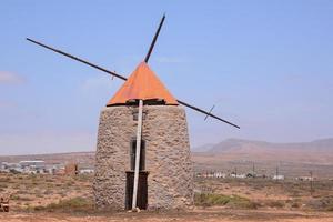 View of a traditional windmill photo