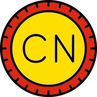 China Dial code Vector Icon