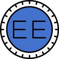 Estonia Dial code Vector Icon