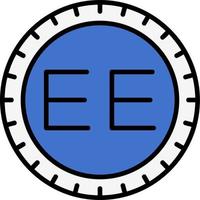 Estonia Dial code Vector Icon