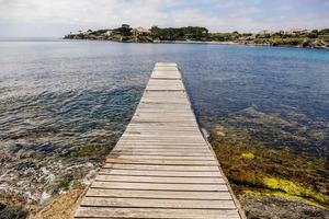 Dock on the ocean photo