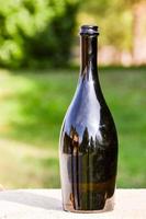 Dark glass bottle photo