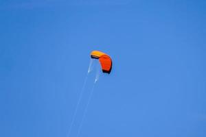 Colorful flying kite photo