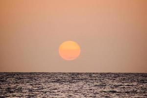 Colourful sky at sunset photo