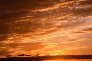 Colourful sky at sunset photo