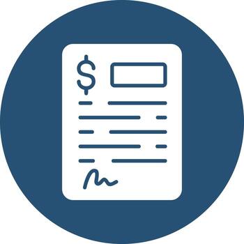 icono de vector de documento