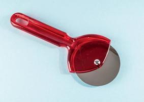 Red pizza slicer photo