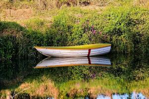 Boat in the lake photo