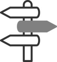 Directional Sign Vector Icon