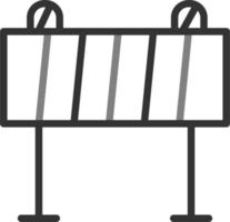 Road Barrier Vector Icon