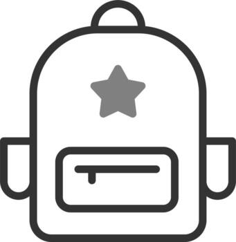 icono de vector de mochila