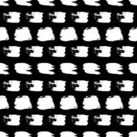 patrón sin costuras con frotis de garabatos dibujados a mano blanca sobre fondo oscuro. textura grunge abstracta. ilustración vectorial vector