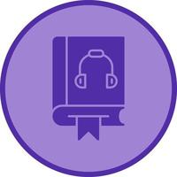 icono de vector de audiolibro