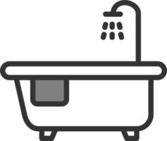 Bath Tub Vector Icon