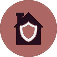 icono de vector de protección del hogar