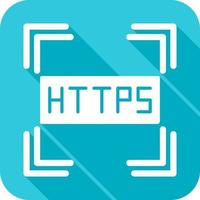 Https Glyph Icon vector