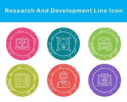 Research And Development Vector Icon Set