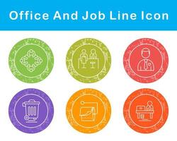 Work Office And Job Vector Icon Set