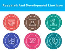 Research And Development Vector Icon Set