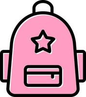 School Backpack Vector Icon