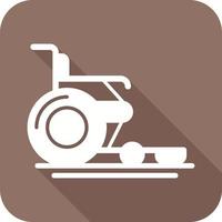 Wheel Chair Glyph Icon vector