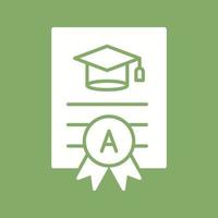 Report Card Glyph Icon vector