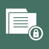 Data Security Glyph Icon vector