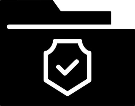 carpeta cifrado vector icono