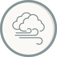 Cloudy Windy Vector Icon