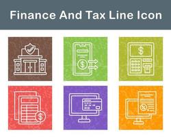 Finance And Tax Vector Icon Set