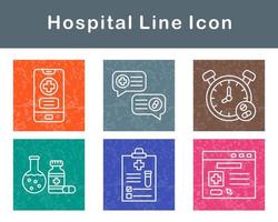 hospital vector icono conjunto