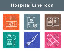 hospital vector icono conjunto