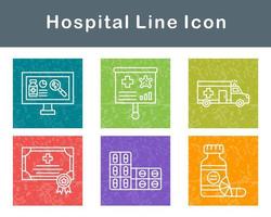 hospital vector icono conjunto