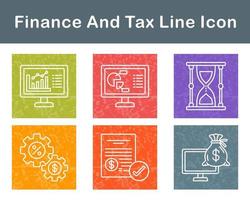 Finance And Tax Vector Icon Set