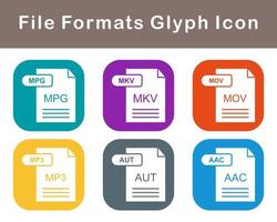 File Formats Vector Icon Set